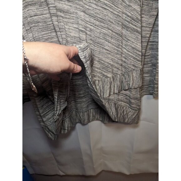 SOFT SURROUNDINGS Waldport Tunic Top Blouse Shirt Gray Marled Long Size Small - Picture 4 of 16